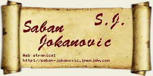 Šaban Jokanović vizit kartica